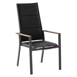 Niehoff Palos Plus Gartensessel Aluminium/Textilene Anthrazit/Schwarz