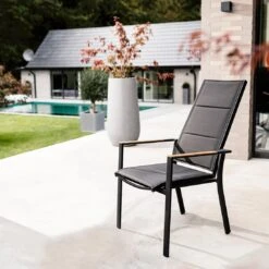 Niehoff Palos Plus Gartensessel Aluminium/Textilene Anthrazit/Schwarz -Gartenmobel Verkauf niehoff palos plus hochlehner aluminium textilene 1353971 5