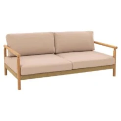 OUTLIV. Berga Loungeset 4-tlg. Rope/Akazie Taupe -Gartenmobel Verkauf outliv bergen lounge set rope taupe akazie teak look 1267500 7