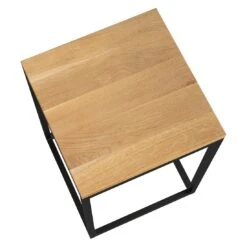 OUTLIV. Flora Beistelltisch 40x41x55cm Stahl/Wildeiche Schwarz/Wildeiche -Gartenmobel Verkauf outliv by detlef steves flora beistelltisch 40x41x55cm stahl wildeiche 1354158 3