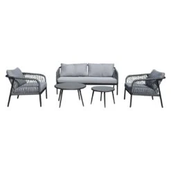 OUTLIV. Charleston Loungeset Aluminium/Olefin/Rope Anthrazit/Hellgrau 11 OUTLIV. Charleston Loungeset Aluminium/Olefin/Rope Anthrazit/Hellgrau -Gartenmobel Verkauf outliv charleston loungeset 5 tlg aluminium rope 1422006 3
