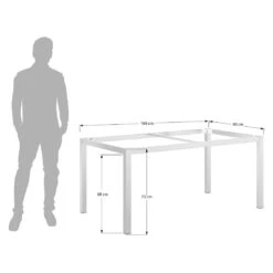 OUTLIV. Gartentisch 160x90cm Aluminium/Dekton Anthrazit/Bromo -Gartenmobel Verkauf outliv gartentisch 160x90cm aluminium dekton 1482748 8