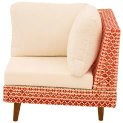 OUTLIV. Jamaika Eck-/Endmodul Aluminium/Geflecht Orange-Rot-Weiß/Weiß -Gartenmobel Verkauf outliv jamaika eckmodul aluminium geflecht orange rot weiss weiss 990916 3