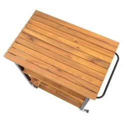 OUTLIV. Bern Servierwagen 66x43x80cm Stahl/Akazie Schwarz/Natur -Gartenmobel Verkauf outliv ko tao servierwagen 66x43x80cm stahl akazie 1343136 4