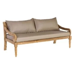 OUTLIV. Korfu Loungeset 4-tlg. Teak/Olefin Natur/Braun -Gartenmobel Verkauf outliv korfu sofagruppe 4 tlg teak olefin 1431807 5
