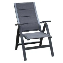 OUTLIV. London Klappsessel Aluminium/Sunbrella Anthrazit/Sooty