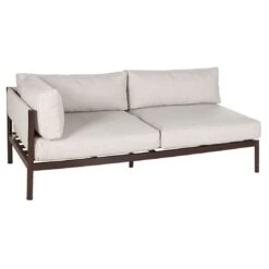 OUTLIV. Loungeset 4tlg. Aluminium/Teak Dunkelbraun/Beige -Gartenmobel Verkauf outliv loungeset 4tlg aluminium teak 1435173 3