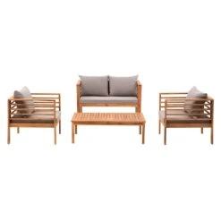 OUTLIV. Odense Loungeset 4-tlg. Akazie/Polyester Teak Look/Hellgrau 17 OUTLIV. Odense Loungeset 4-tlg. Akazie/Polyester Teak Look/Hellgrau -Gartenmobel Verkauf outliv odense sofagruppe 4 tlg akazie polyester teak look hellgrau 1241397 4