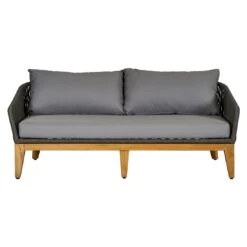 OUTLIV. Santorin Loungeset 4-tlg. Teak/Rope/Olefin Natur/Dunkelgrau -Gartenmobel Verkauf outliv santorin loungegruppe 4 tlg teak rope olefin 1431785 9