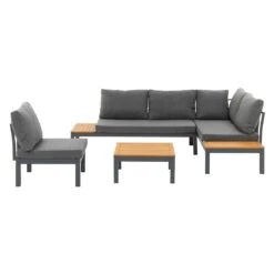 OUTLIV. Venedig Ecklounge 4-tlg. Aluminium/Akazie Anthrazit 20 OUTLIV. Venedig Ecklounge 4-tlg. Aluminium/Akazie Anthrazit -Gartenmobel Verkauf outliv venedig ecklounge 4 tlg alu holz 1422270 4