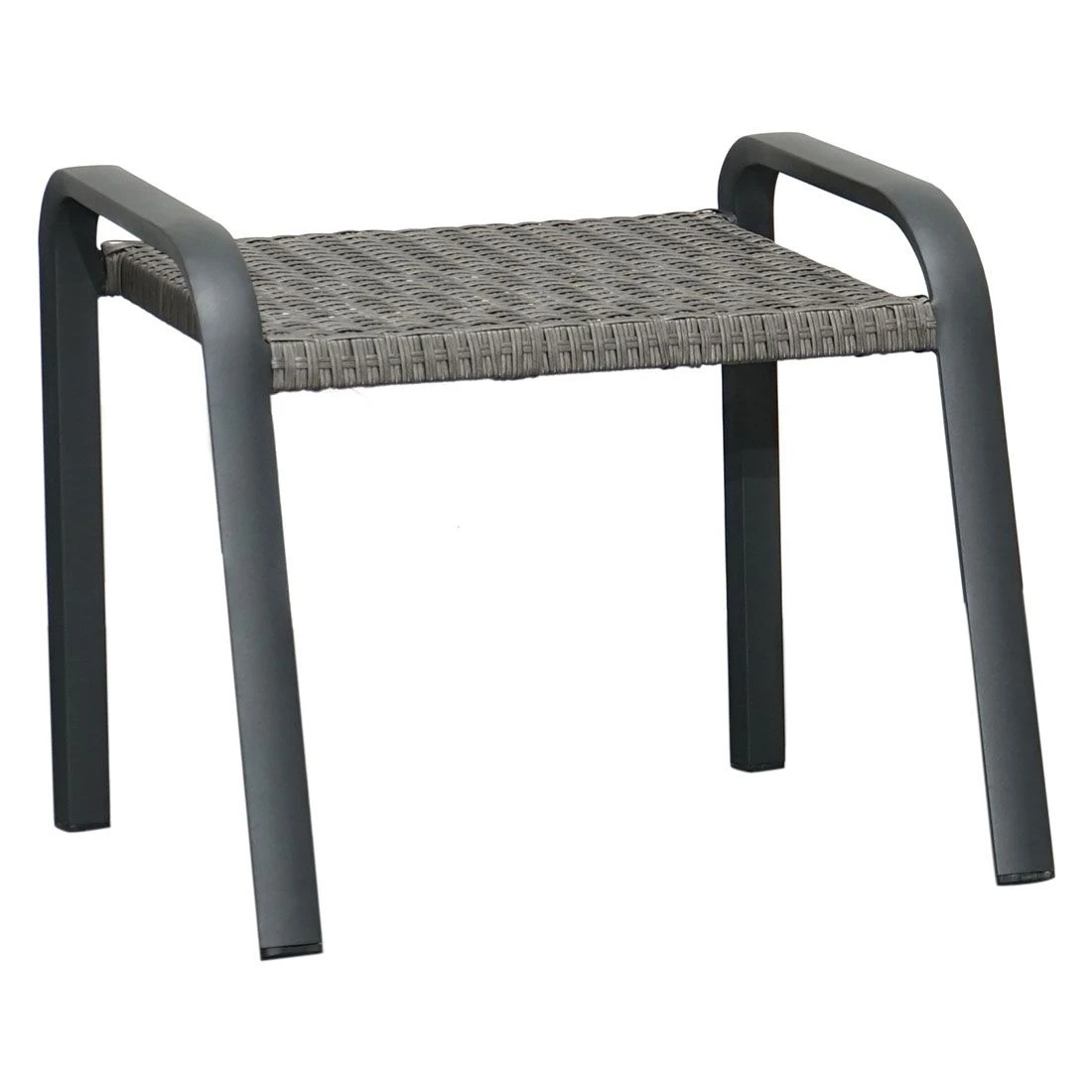 Ploß Tuvalu Hocker Aluminium/Geflecht Grau 1 Ploß Tuvalu Hocker Aluminium/Geflecht Grau