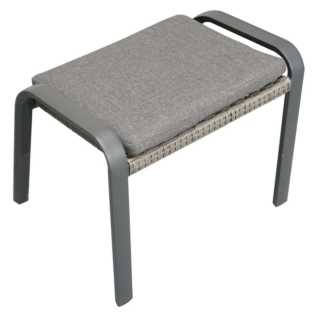 Ploß Tuvalu Hocker Aluminium/Geflecht Grau 10 Ploß Tuvalu Hocker Aluminium/Geflecht Grau – Bild 10