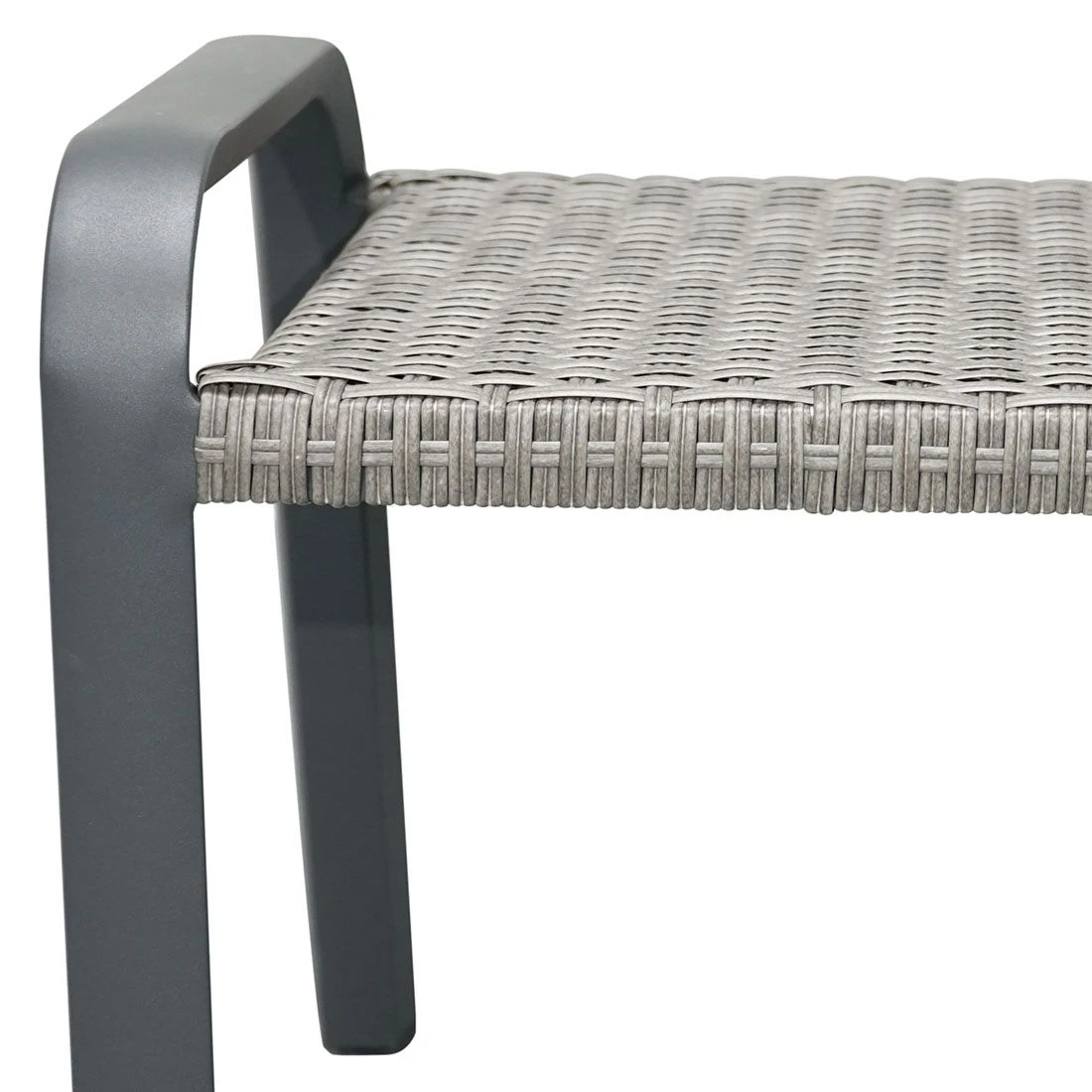 Ploß Tuvalu Hocker Aluminium/Geflecht Grau 11 Ploß Tuvalu Hocker Aluminium/Geflecht Grau – Bild 11