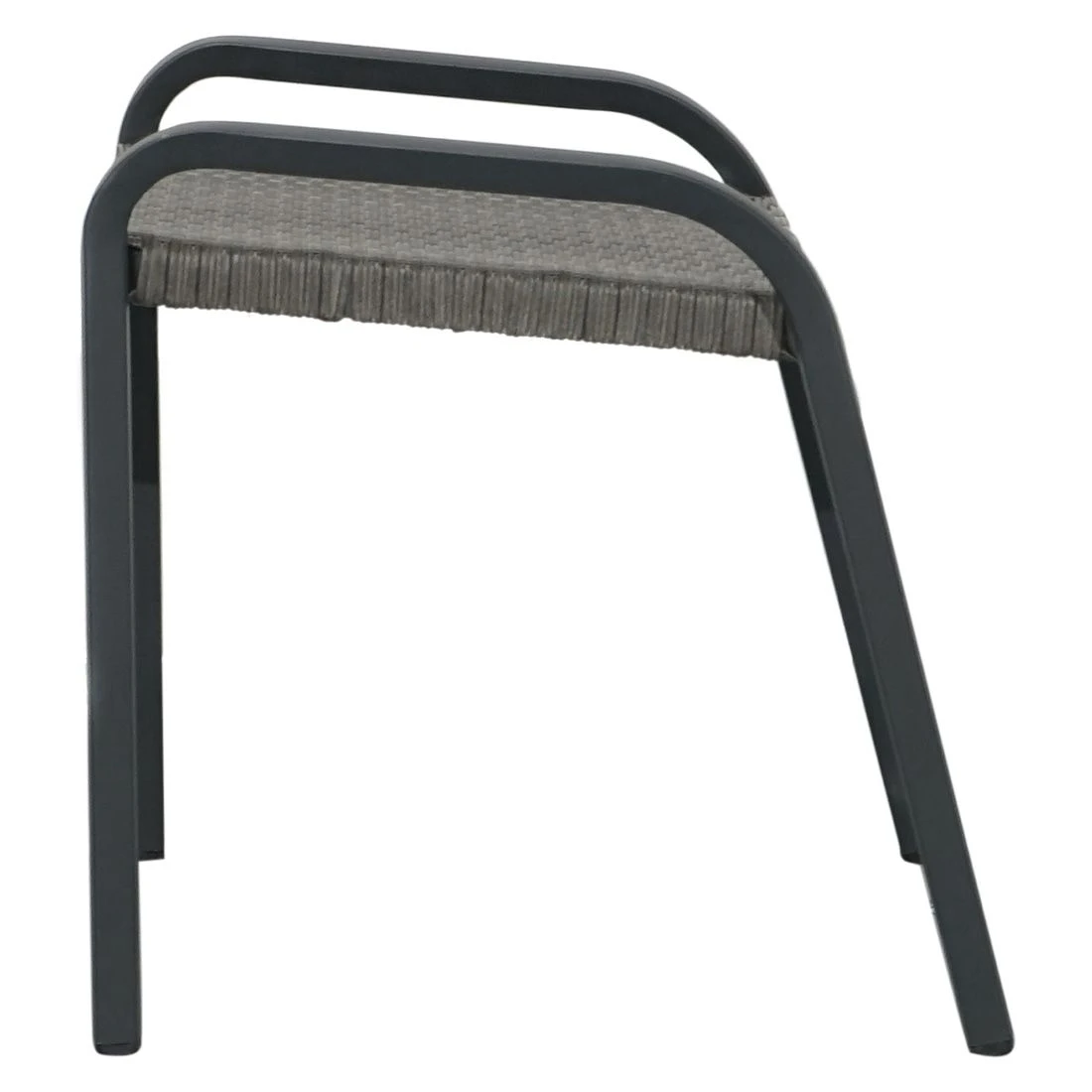 Ploß Tuvalu Hocker Aluminium/Geflecht Grau 3 Ploß Tuvalu Hocker Aluminium/Geflecht Grau – Bild 3