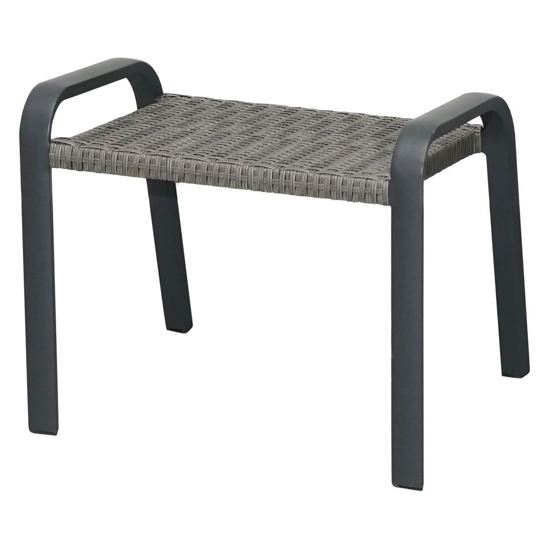 Ploß Tuvalu Hocker Aluminium/Geflecht Grau 5 Ploß Tuvalu Hocker Aluminium/Geflecht Grau – Bild 5
