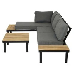 Ploß Xanten Ecklounge Aluminium/Akazie Anthrazit/Natur -Gartenmobel Verkauf ploss xanten loungeecke aluminium akazie 1348999 4