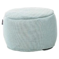 ROOLF Living Dotty Sitzsack Fußhocker Ø50cm Pastellblau
