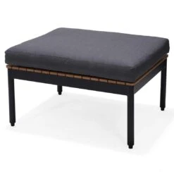 LifestyleGarden Colobus Loungeset 3-tlg. Aluminium/Textilene Schwarz/Dunkelgrau -Gartenmobel Verkauf scancom colobus loungeset 3 tlg aluminium textilene 1411435 6