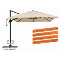 Schneider® Schneider Rhodos Grande Ampelschirm 300x400cm Anthrazit/Natur -Gartenmobel Verkauf schneider rhodos grande ampelschirm 400x300cm anthrazit natur 1266774 5