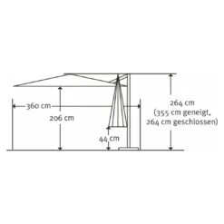 Schneider® Schneider Rhodos Twist-Woody Ampelschirm 300x300cm Natur -Gartenmobel Verkauf schneider rhodos twist woody ampelschirm 300x300cm 1357095 3