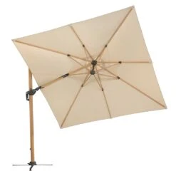 Schneider® Schneider Rhodos Twist-Woody Ampelschirm 300x300cm Natur -Gartenmobel Verkauf schneider rhodos twist woody ampelschirm 300x300cm 1357095 5