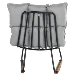 Schöner Wohnen Leska Schaukelstuhl Inkl. Hocker Aluminium/Sunbrella Schwarz/Grau -Gartenmobel Verkauf schoener wohnen leska schaukelstuhl ink hocker aluminium sunbrella 1470538 4