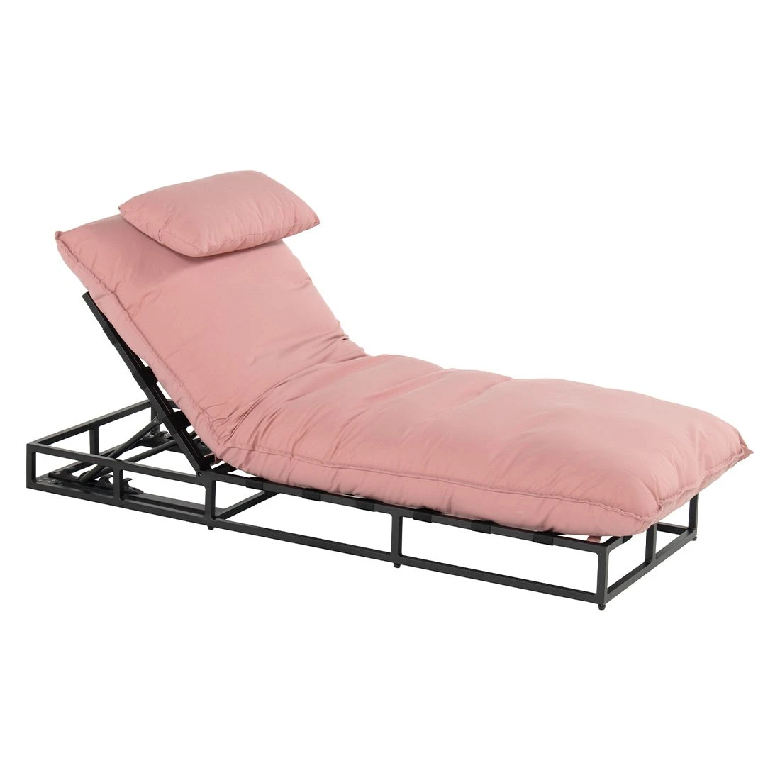 Schöner Wohnen Lunen Gartenliege Aluminium/Sunbrella Schwarz/Himbeere 1 Schöner Wohnen Lunen Gartenliege Aluminium/Sunbrella Schwarz/Himbeere