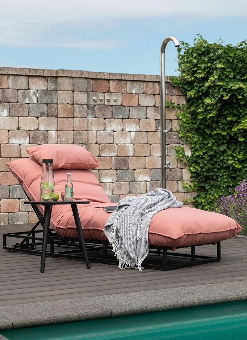Schöner Wohnen Lunen Gartenliege Aluminium/Sunbrella Schwarz/Himbeere 8 Schöner Wohnen Lunen Gartenliege Aluminium/Sunbrella Schwarz/Himbeere – Bild 8