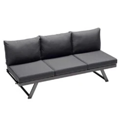 Sieger Auckland Ecklounge 3-tlg. Aluminium/Sunproof Eisengrau/Grau -Gartenmobel Verkauf sieger auckland loungeecke 3 tlg aluminium sunproof eisengrau grau 1210443 3