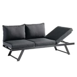 Sieger Auckland Ecklounge 3-tlg. Aluminium/Sunproof Eisengrau/Grau -Gartenmobel Verkauf sieger auckland loungeecke 3 tlg aluminium sunproof eisengrau grau 1210443 4