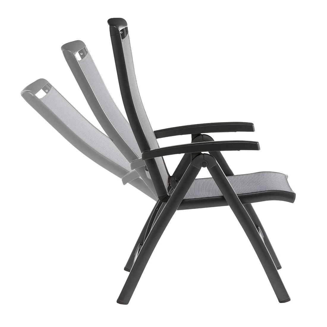 Sieger Royal Klappsessel Aluminium/Textilux® Eisengrau/Hellgrau 4 Sieger Royal Klappsessel Aluminium/Textilux® Eisengrau/Hellgrau – Bild 4