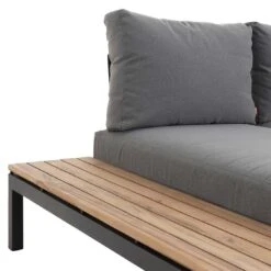 Siena Garden Alvida Doppelliege Aluminium/Polyester Matt Anthrazit/Grau -Gartenmobel Verkauf siena garden alvida loungeset aluminium polyester 1484761 8