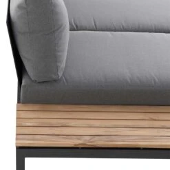 Siena Garden Alvida Doppelliege Aluminium/Polyester Matt Anthrazit/Grau -Gartenmobel Verkauf siena garden alvida loungeset aluminium polyester 1484761 9