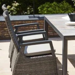 Siena Garden Corido Gartensessel Aluminium/Geflecht Inkl. Kissen Matt Anthrazit/Charcoal Grey -Gartenmobel Verkauf siena garden corido diningsessel aluminium geflecht inkl kissen 1363629 3