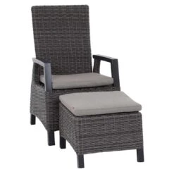 Siena Garden Corido Gartensessel Aluminium/Geflecht Inkl. Kissen Matt Anthrazit/Charcoal Grey -Gartenmobel Verkauf siena garden corido diningsessel aluminium geflecht inkl kissen 1363629 8