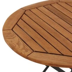 Siena Garden Peru III Klapptisch Ø85cm Stahl/Robinie Schwarz/Natur -Gartenmobel Verkauf siena garden peru iii klapptisch durchm85cm stahl robinie 1391547 5