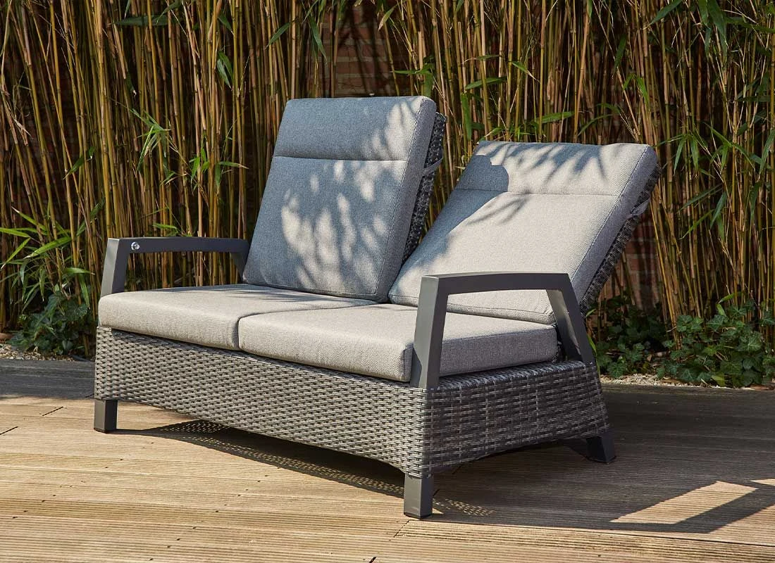Siena Garden Taranto Loungeset 4-tlg. Aluminium/Gardino®-Geflecht Matt Anthrazit/Blau-Grau 3 Siena Garden Taranto Loungeset 4-tlg. Aluminium/Gardino®-Geflecht Matt Anthrazit/Blau-Grau – Bild 3