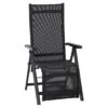 Siena Garden Tesoro Relaxsessel Aluminium/Ranotex®-Gewebe Matt Anthrazit/Silber-Schwarz