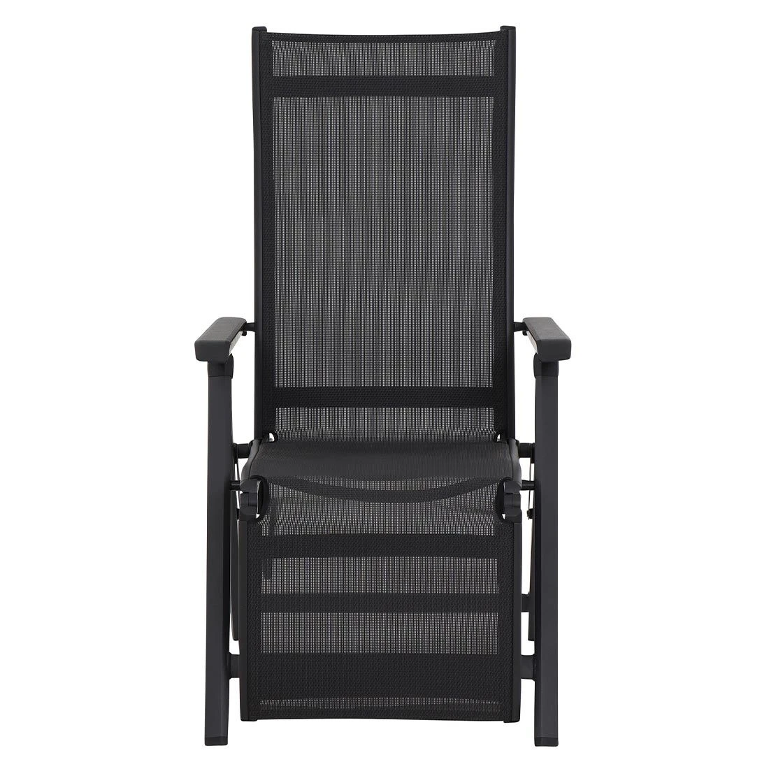 Siena Garden Tesoro Relaxsessel Aluminium/Ranotex®-Gewebe Matt Anthrazit/Silber-Schwarz 3 Siena Garden Tesoro Relaxsessel Aluminium/Ranotex®-Gewebe Matt Anthrazit/Silber-Schwarz – Bild 3