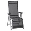 Siena Garden Tesoro Relaxsessel Aluminium/Ranotex®-Gewebe Silber/Grau