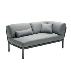 Solpuri Club Ecklounge 3-tlg. Tisch 80x80cm Aluminium/Rope Anthrazit/Volcano -Gartenmobel Verkauf solpuri club loungeset 3 tlg tisch 80x80cm aluminium rope 1501943 3