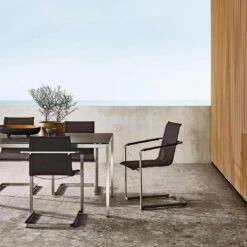 Solpuri Jazz Freischwinger Edelstahl/Textilene Silber/Coal -Gartenmobel Verkauf solpuri jazz freischwinger edelstahl textilene 1475037 7