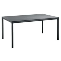 Solpuri Soft Gartentisch Aluminium/Keramik Schwarz/Basalt Anthrazit