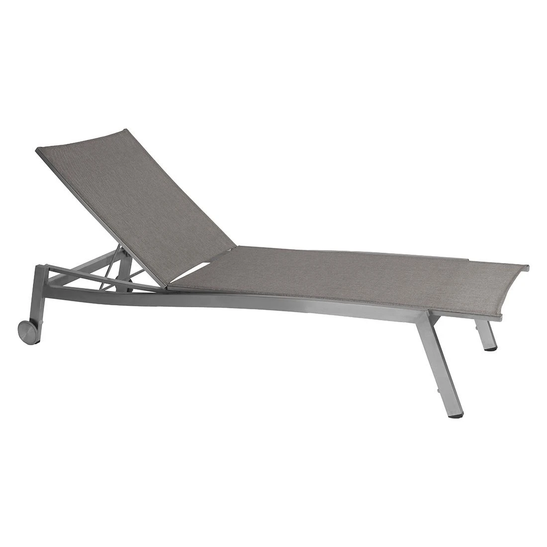 Stern Allround Rollliege Edelstahl/Textilene Silber/Leinen Grau 1 Stern Allround Rollliege Edelstahl/Textilene Silber/Leinen Grau