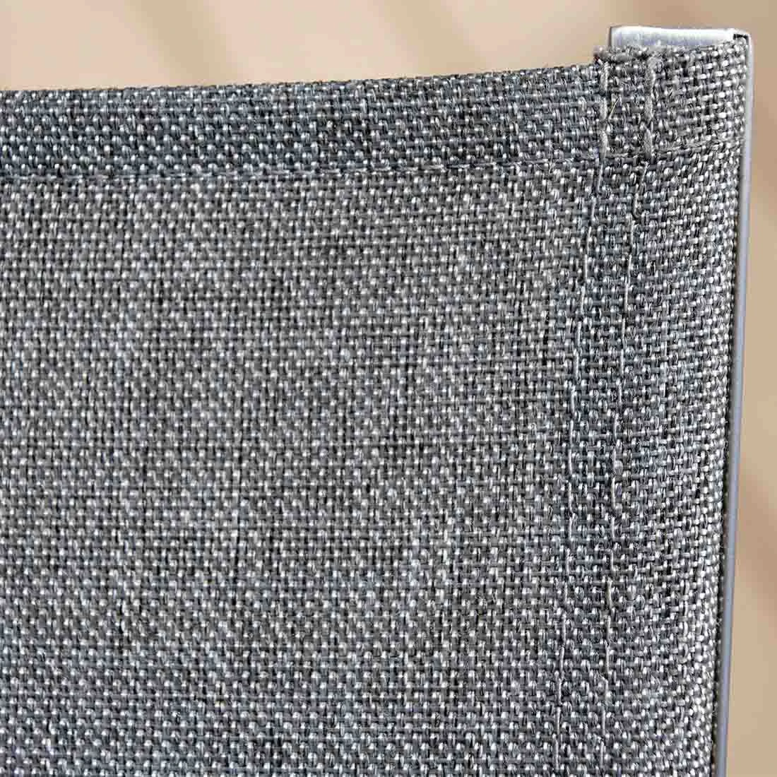 Stern Allround Rollliege Edelstahl/Textilene Silber/Leinen Grau 3 Stern Allround Rollliege Edelstahl/Textilene Silber/Leinen Grau – Bild 3