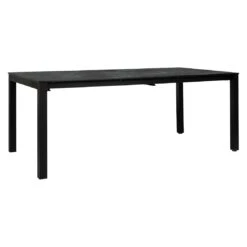 Stern Ausziehtisch 200/250x100cm Aluminium/Silverstar Matt Schwarz/Slate