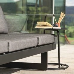 Stern Edi Beistelltisch 48x48 Cm Aluminium/Textilene Schwarz Matt/Leinen Grau 5 Stern Edi Beistelltisch 48x48 Cm Aluminium/Textilene Schwarz Matt/Leinen Grau -Gartenmobel Verkauf stern edi beistelltisch 48x48 cm aluminium textilene 1451112 3