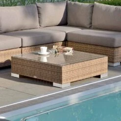 Stern Gartentisch-Platte 84,5x84,5cm Für Fontana/Avola L Transparent -Gartenmobel Verkauf stern glasplatte 84 5x84 5x0 5 cm fur fontana avola l 6