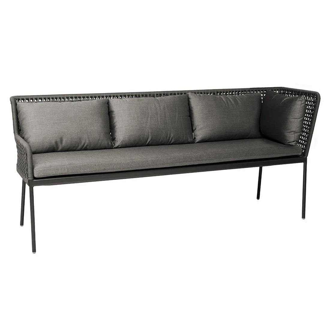 Stern Greta Dininglounge Aluminium/Polyacryl Anthrazit/Seidengrau 3 Stern Greta Dininglounge Aluminium/Polyacryl Anthrazit/Seidengrau – Bild 3