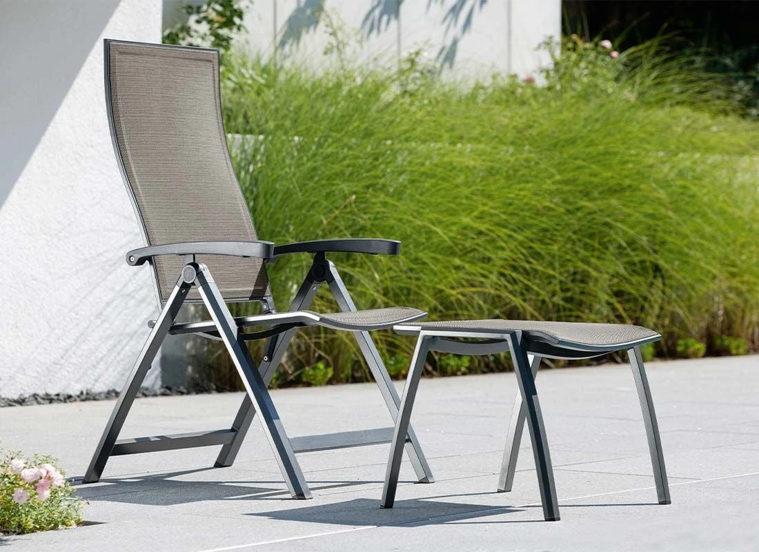 Stern Kari Klappsessel Aluminium/Textilene Anthrazit/Kaschmir 2 Stern Kari Klappsessel Aluminium/Textilene Anthrazit/Kaschmir – Bild 2